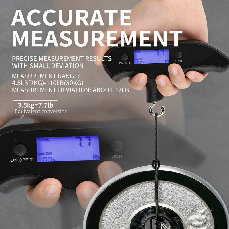 Lightweight Plastic Bows Scale With Backlits LCD Display And Ergonomic Grip