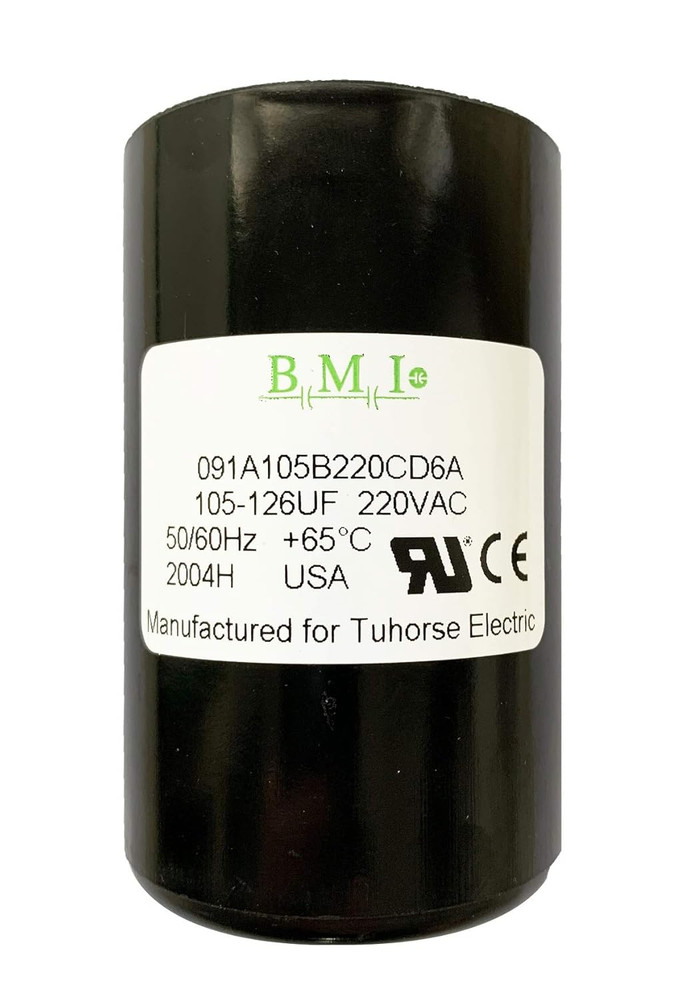 105-126 MFD (uF) Motor Start Capacitor, Compatible Replacement for Franklin 2754