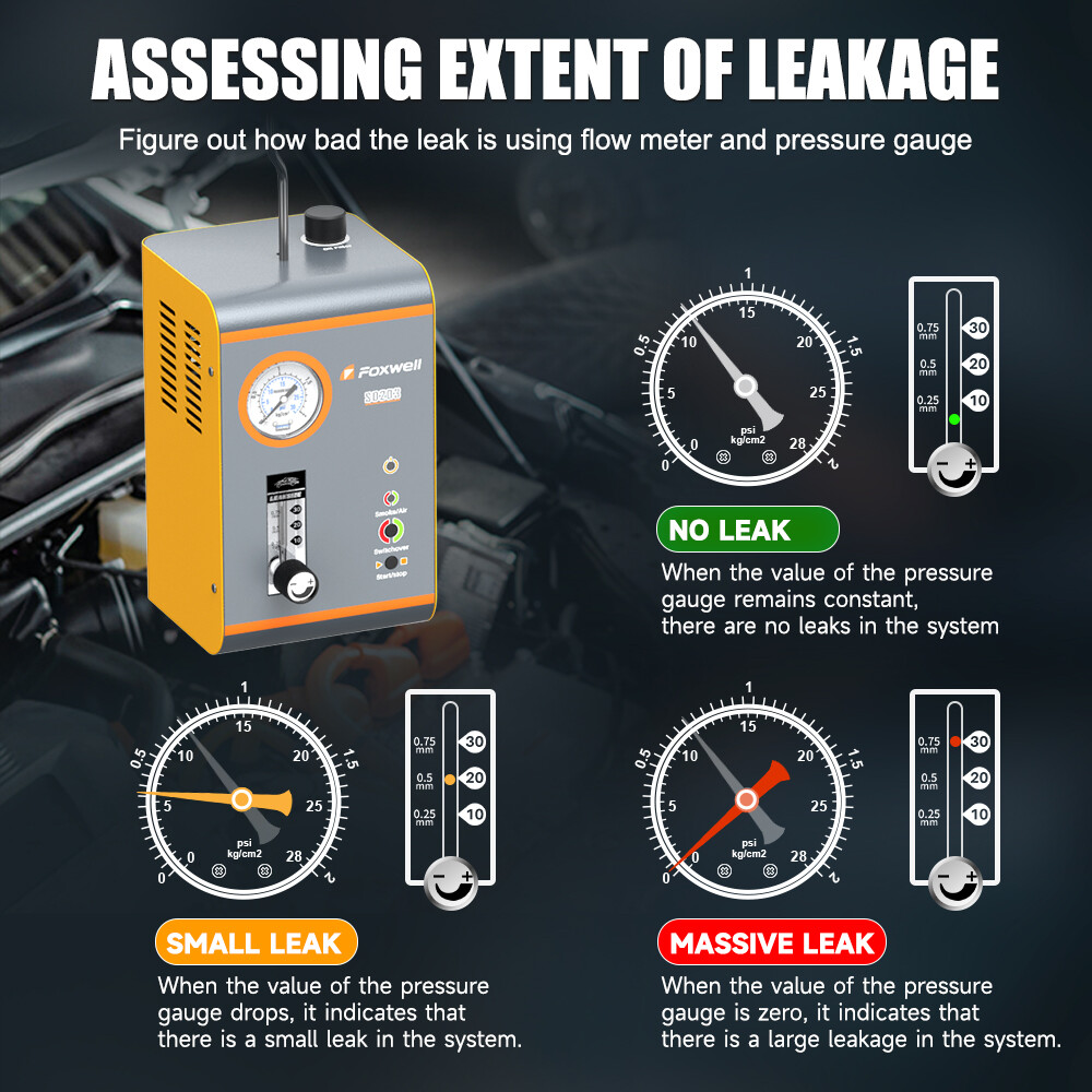 FOXWELL SD203 Pipe System EVAP Smoke Machine Diagnostic Leakage Detector Tester