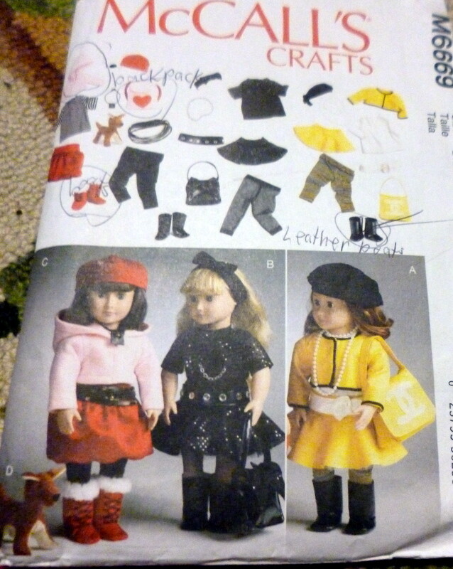 *GREAT 18" DOLL CLOTHING SEWING PATTERN