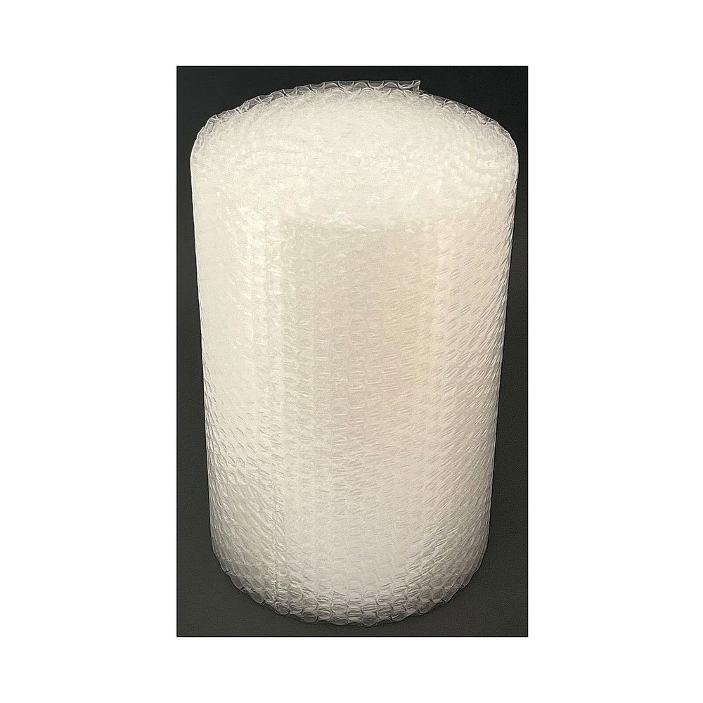 12" By 30 Ft Perforated Small Clear Bubble Cushioning Wrap Roll (3/16" thick)