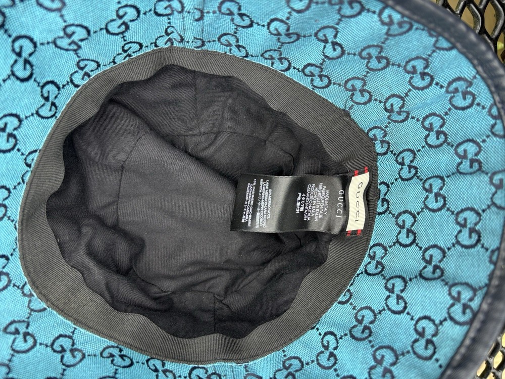 Gucci Bucket Hat, Turquoise Blue