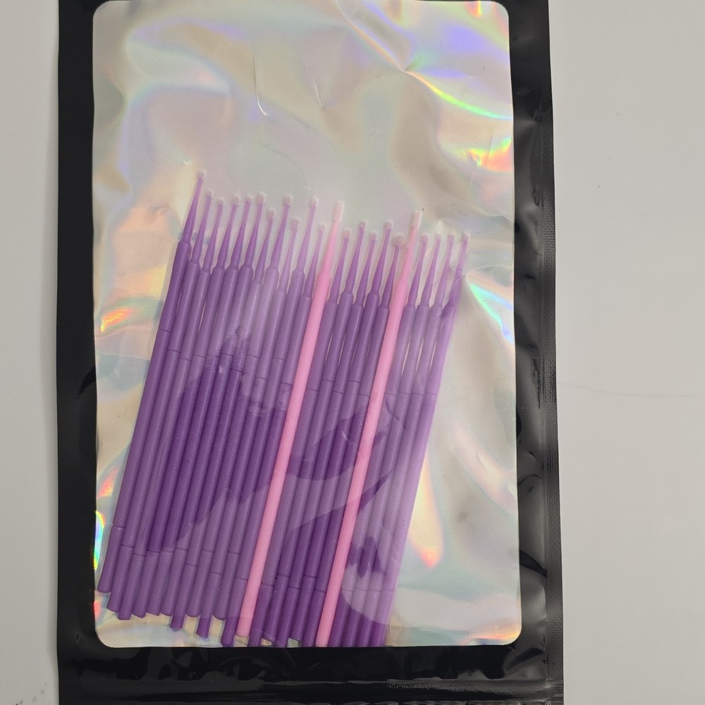 Purple and Pink Micro Applicators Fine Tip