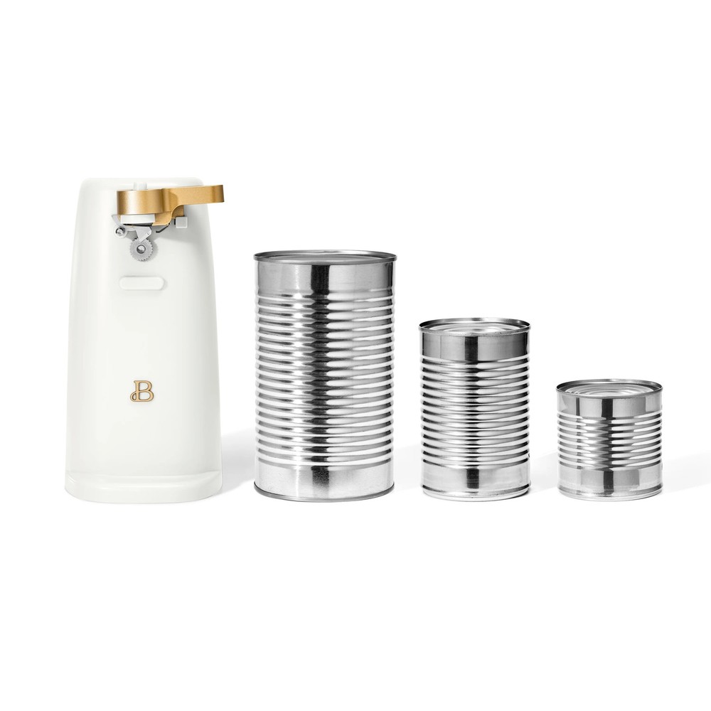 Electric Can Opener Easy Prep White