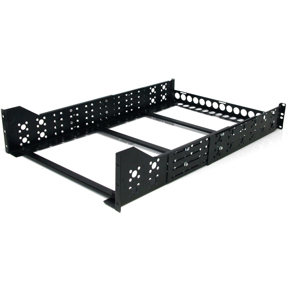 StarTech UNIRAILS3U 19" Adjustable Depth Rack Rails - Black
