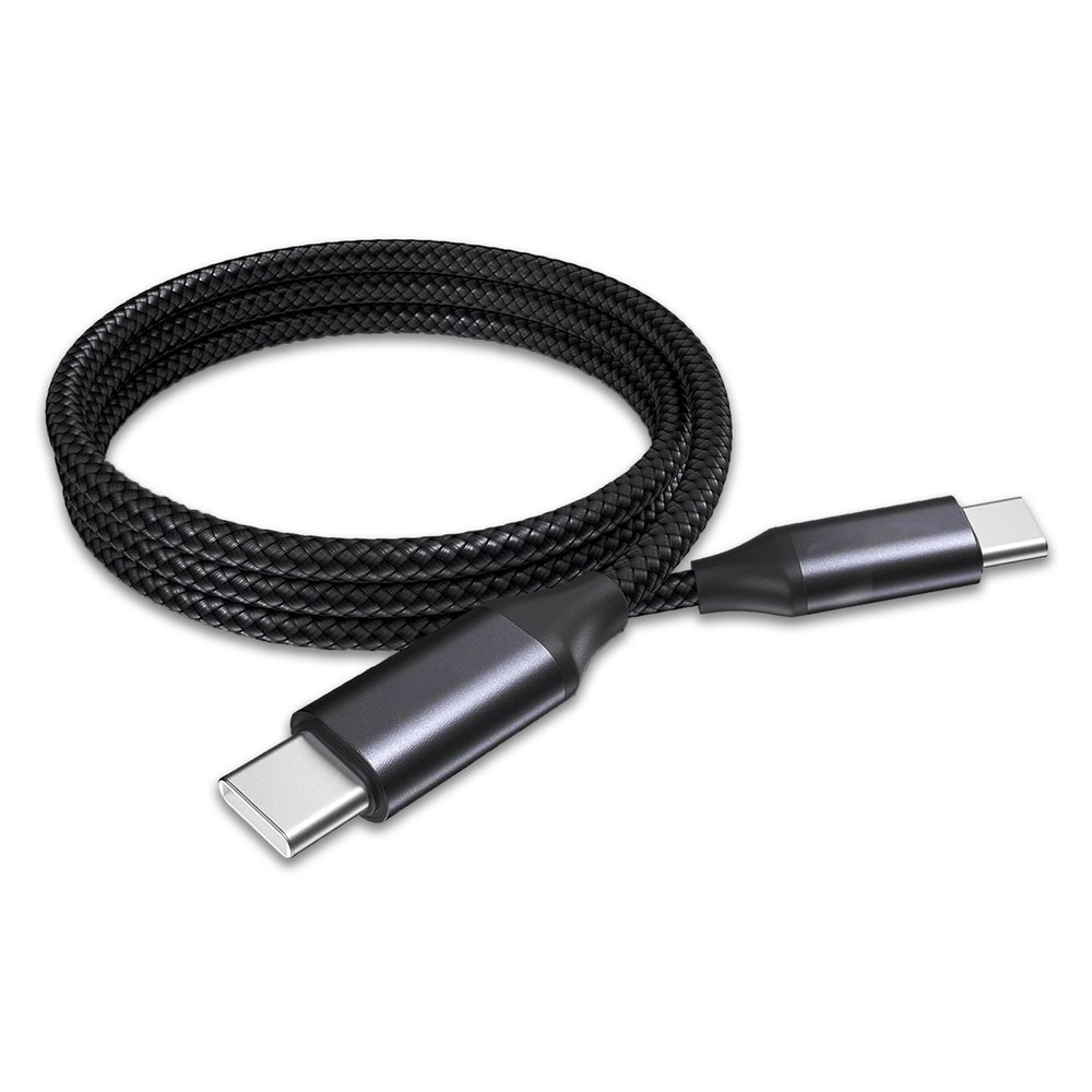 BoxWave Cable Compatible with Questyle QP2R - USB Type-C PD Cable, Jet Black