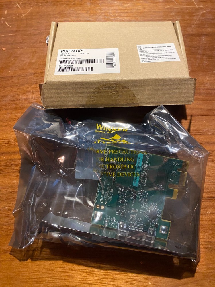 Matrox MXO2 Mini. Basically new with card, cables and universal adapters