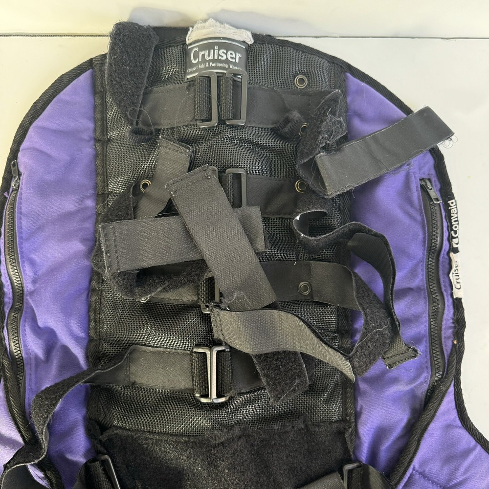 Convaid Cruiser Size 14 Back Support Rest Backrest Replacement Purple