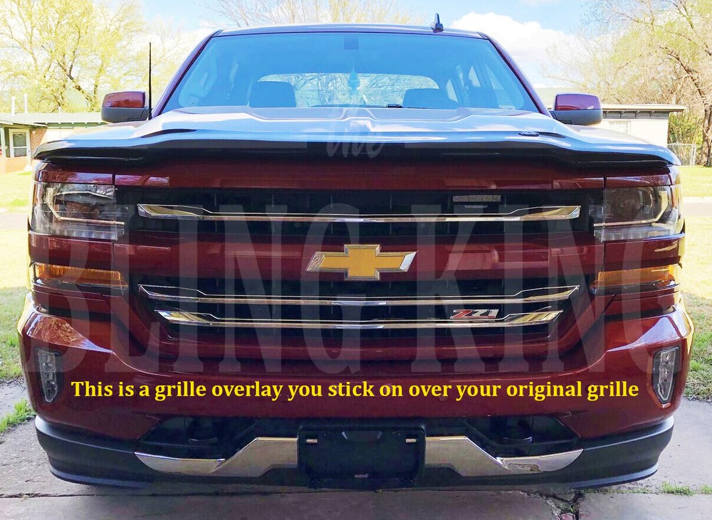 2016-2018 Chevy Silverado chrome grille insert grill  LT Z71 ONLY