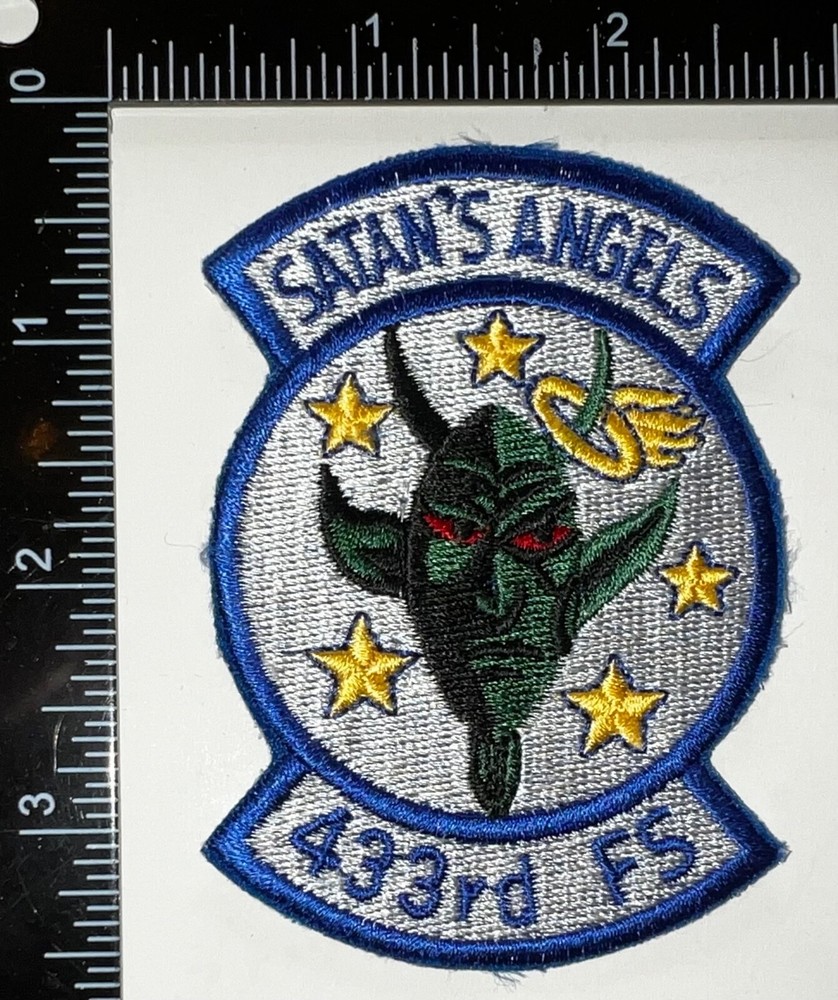 USAF 433rd Weapons Squadron Satan’s Angels Patch