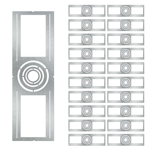 20 Pieces Construction Mounting Plate Bracket with Centered Symmetric