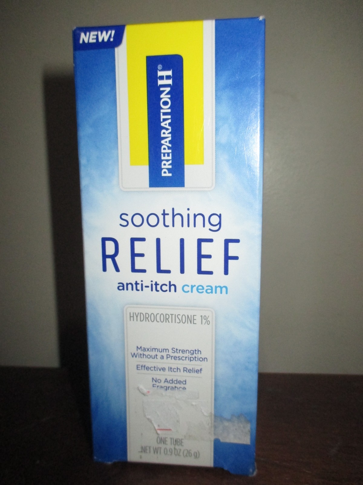 Preparation H Soothing Relief 1% Anti-Itch Cream; 0.9 Oz Discontinued 05/2026