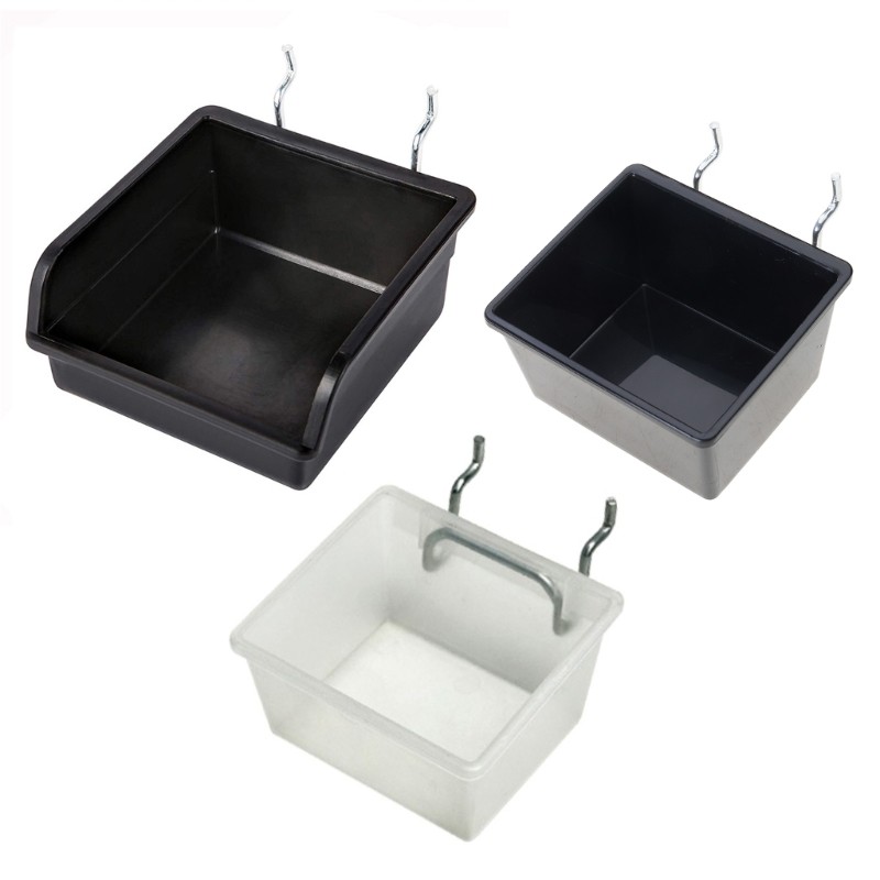 1Set Space Saving Pegboard Box with Hook Peg Board Basket for Garage or Workshop