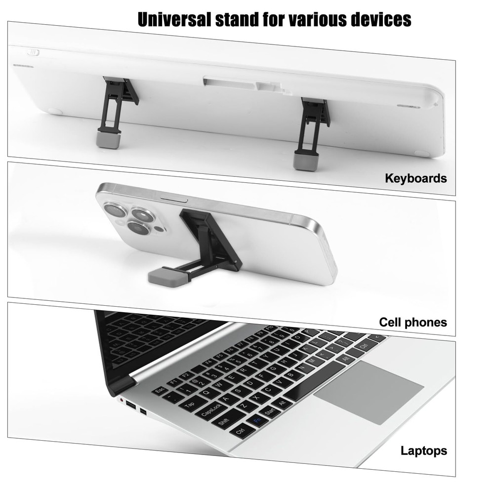 2pcs Foldable Keyboard Riser Stand for Desk Adjustable Tilt & Portable Mini L...