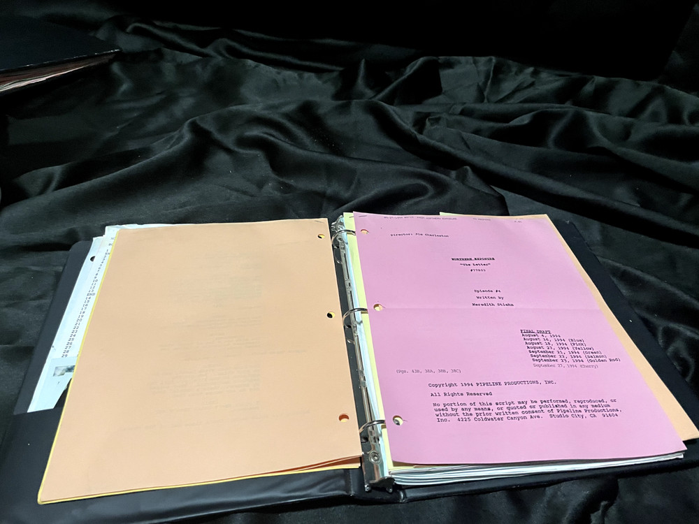 Northern Exposure script with Cast Polaroids - The Letter