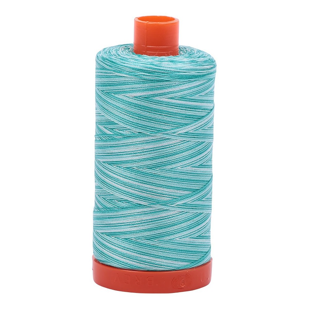 Turquoise Foam Mako Cotton Thread Solid 50wt 1422yd Spool for Quilting