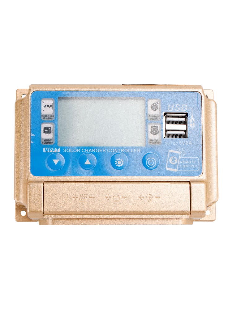 30A MPPT Bluetooth Solar Charge Controller Charger 12V/24V Battery Gold