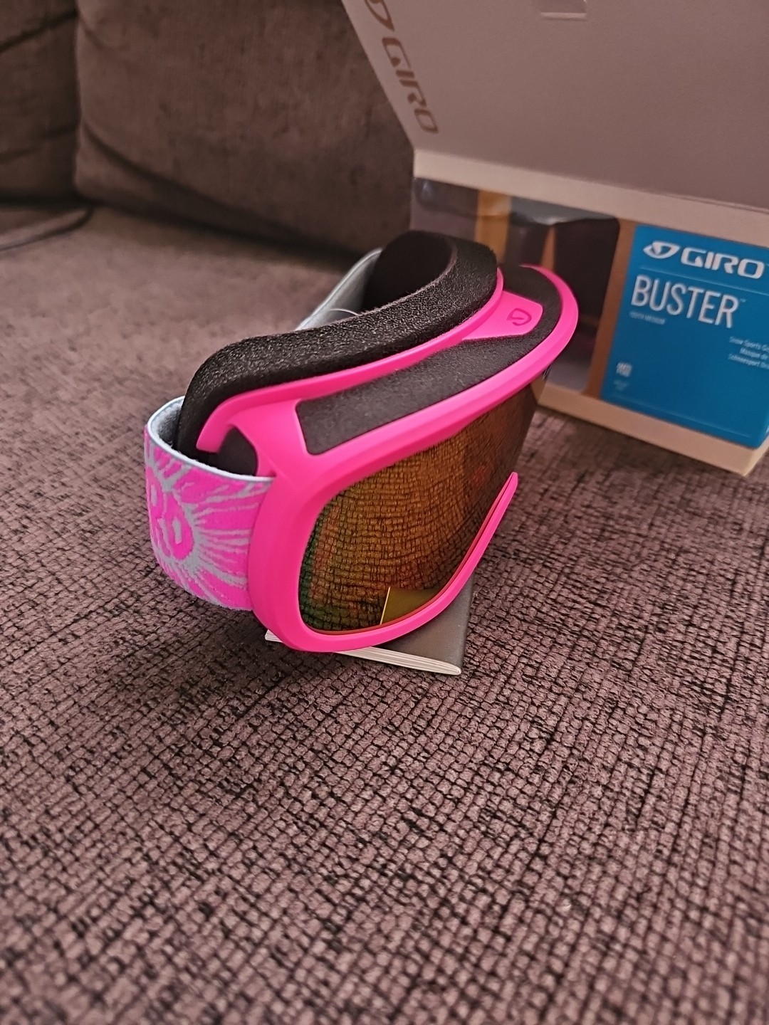 NEW Giro Buster Youth Medium Snow Sport Goggle Pink Bloom