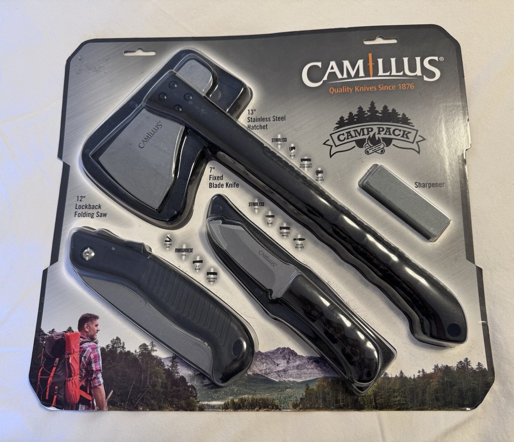 Camillus 4 piece Camp pack Knife set