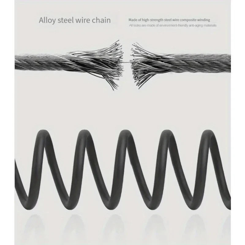 BIKE LOCK HEAVY DUTY STRONG FOR CYCLE MOTORCYCLE MOTOR BIKE COMBINATION SECURITY