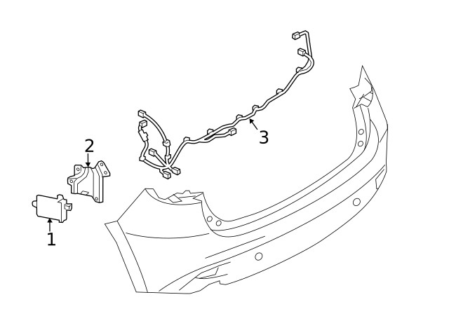 Genuine Mazda Blind Spot Detection System Warning Sensor Bracket BHP1-67-ZP1A