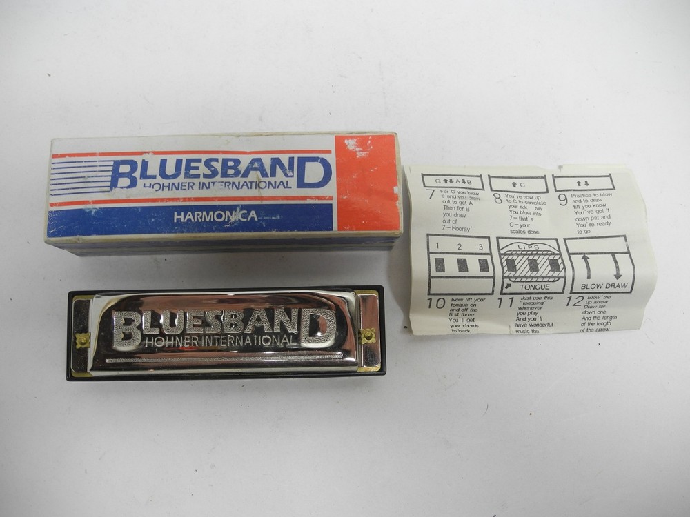 Hohner BLUESBAND Harmonica with Box and Instructions