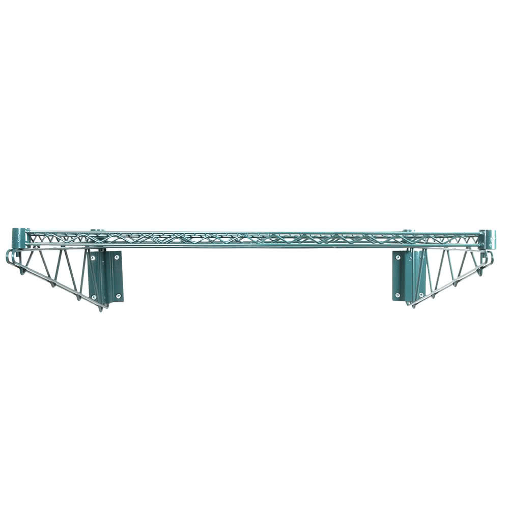 24" x 36" Wall Mount Green Epoxy Wire Shelf Rack Commercial Restaurant Pot NSF