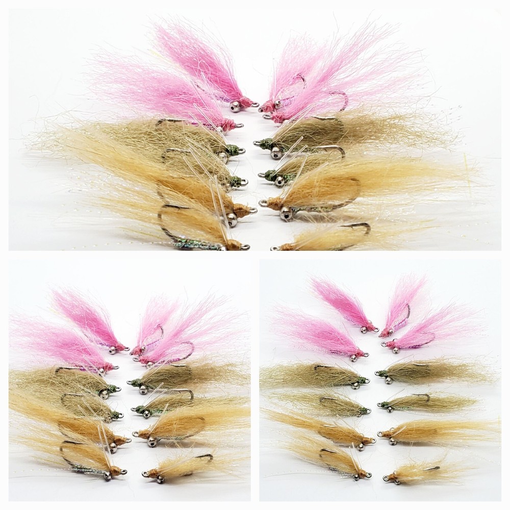 12 Crazy Charlie Fly SELECTION, Bonefish Fly, Permit Fly, Gotcha Bonefish Fly