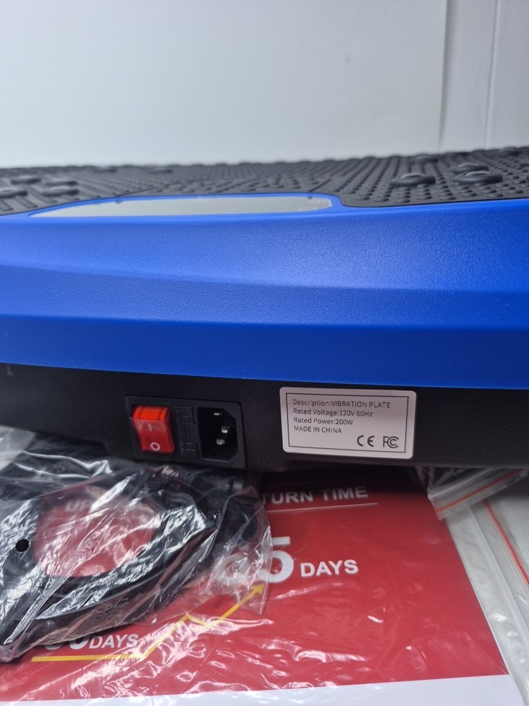 HVX Vibration Platform New Complete Excersize Machine Blue Black Open Box