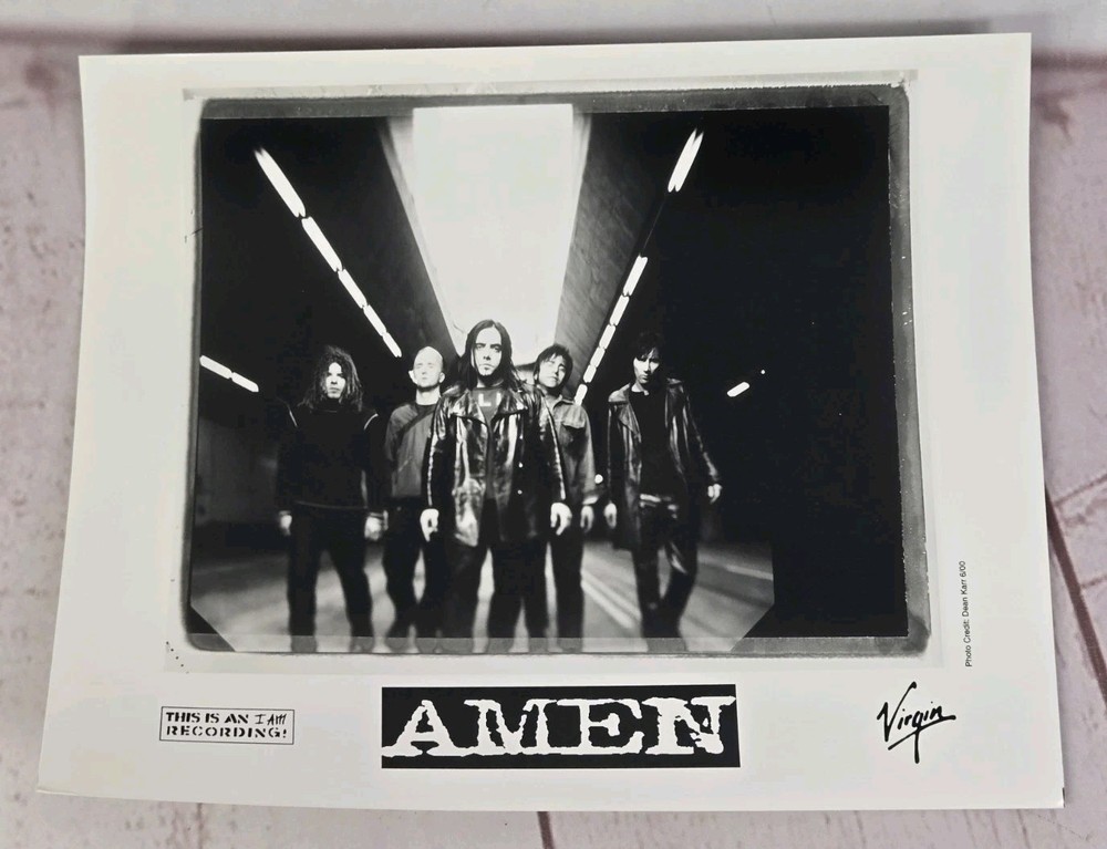 2000 AMEN Punk Heavy Metal 8x10 Press Photo "The Price of Reality" "Mayday"