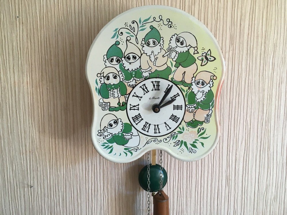 Vintage Clock Soviet Mechanical Clock Working Soviet CLOCK Soviet Wall Clock