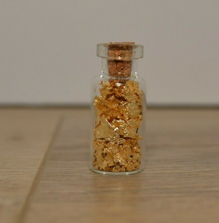 Gold Leaf Display Bottle