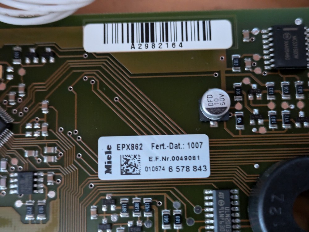 MIELE CVA 4075 Coffee Machine Display Circuit Board EPX862 TESTED