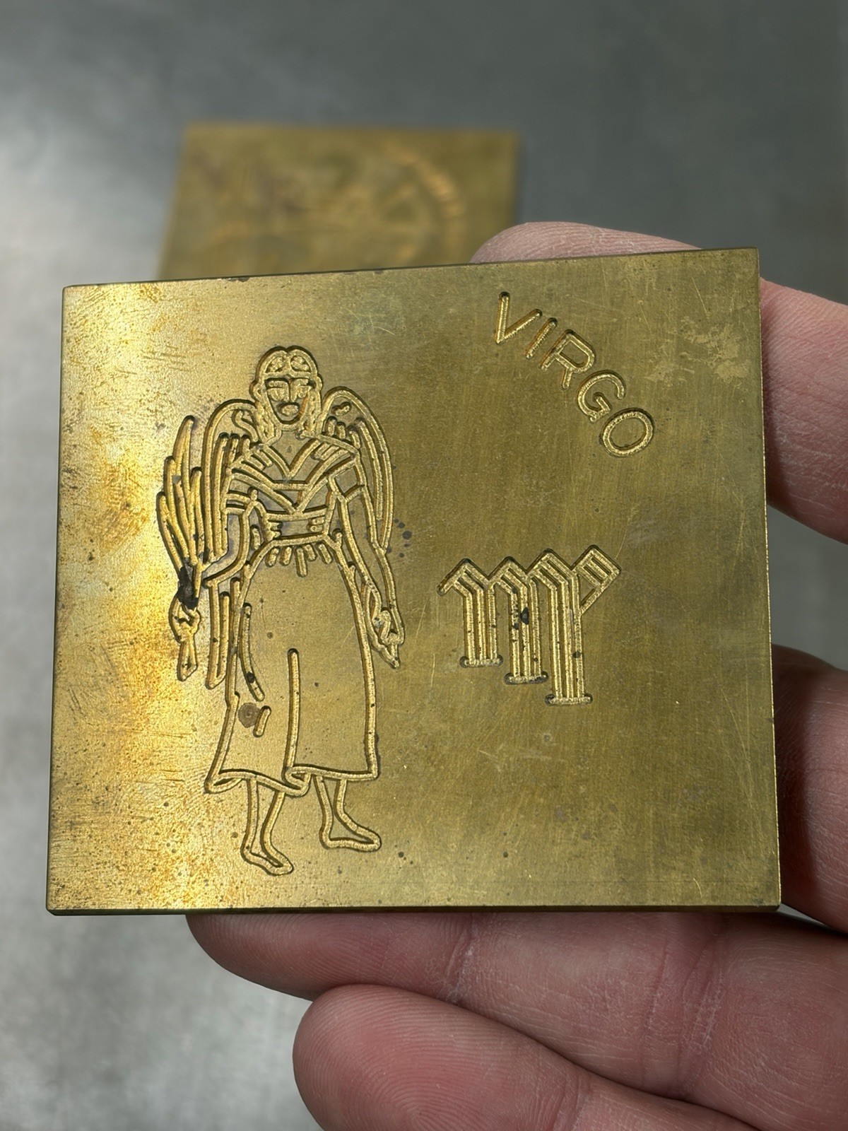 12 SIGNS OF THE ZODIAC MASTER TEMPLATES SOLID BRASS FROM NEW HERMES ENGRAVER