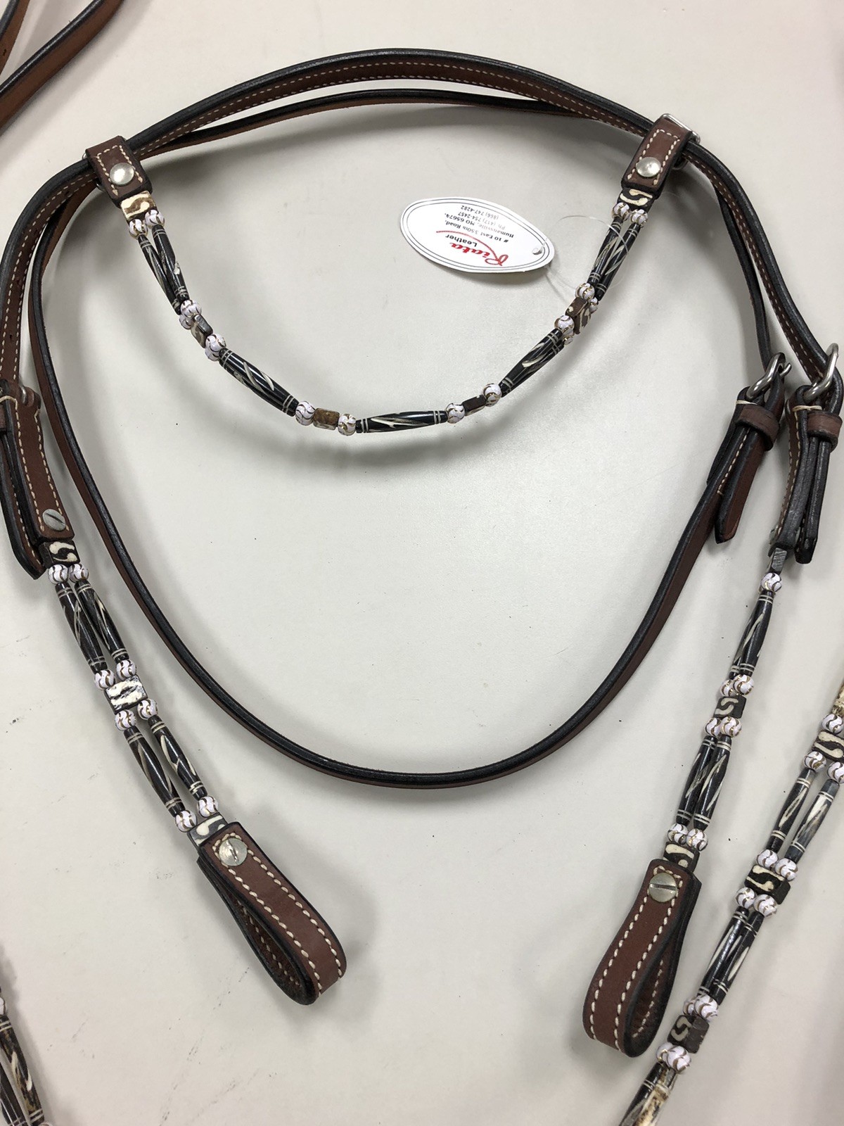 Riata Leather Headstall Breast Collar Set