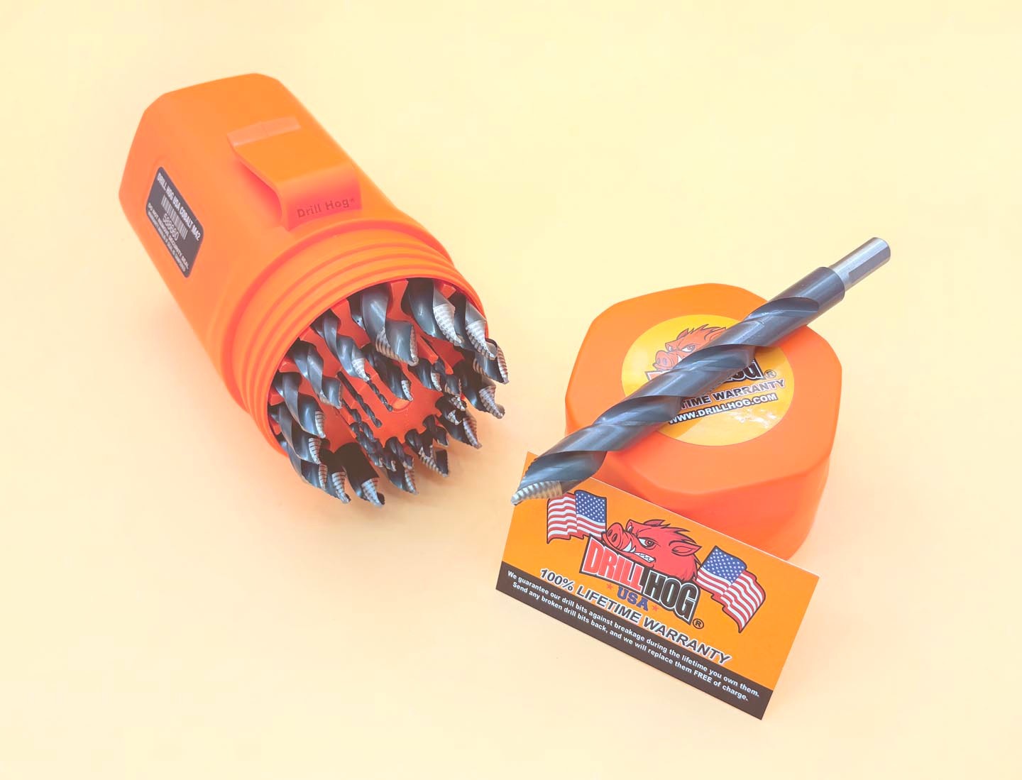 29 Pc Turbo Cobalt M42 Drill Bit Set Stepped Tip Drill Hog® Lifetime Warranty