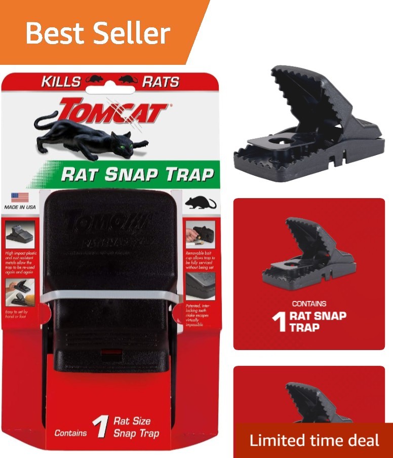 Ultimate Rat Snap Trap: Reusable, Interlocking Teeth for Failure-Free Control