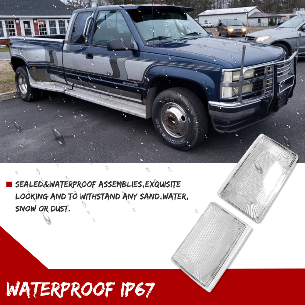 For 1988-93 C K 1500 2500 3500 Suburban Blazer Clear Parking Corner Signal Light