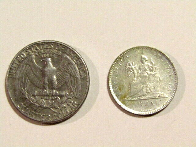 Guatemala 1899 1 Real Silver Coin