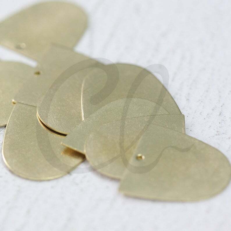 Solid Brass U Shape Charm - 20x20mm (4114C)