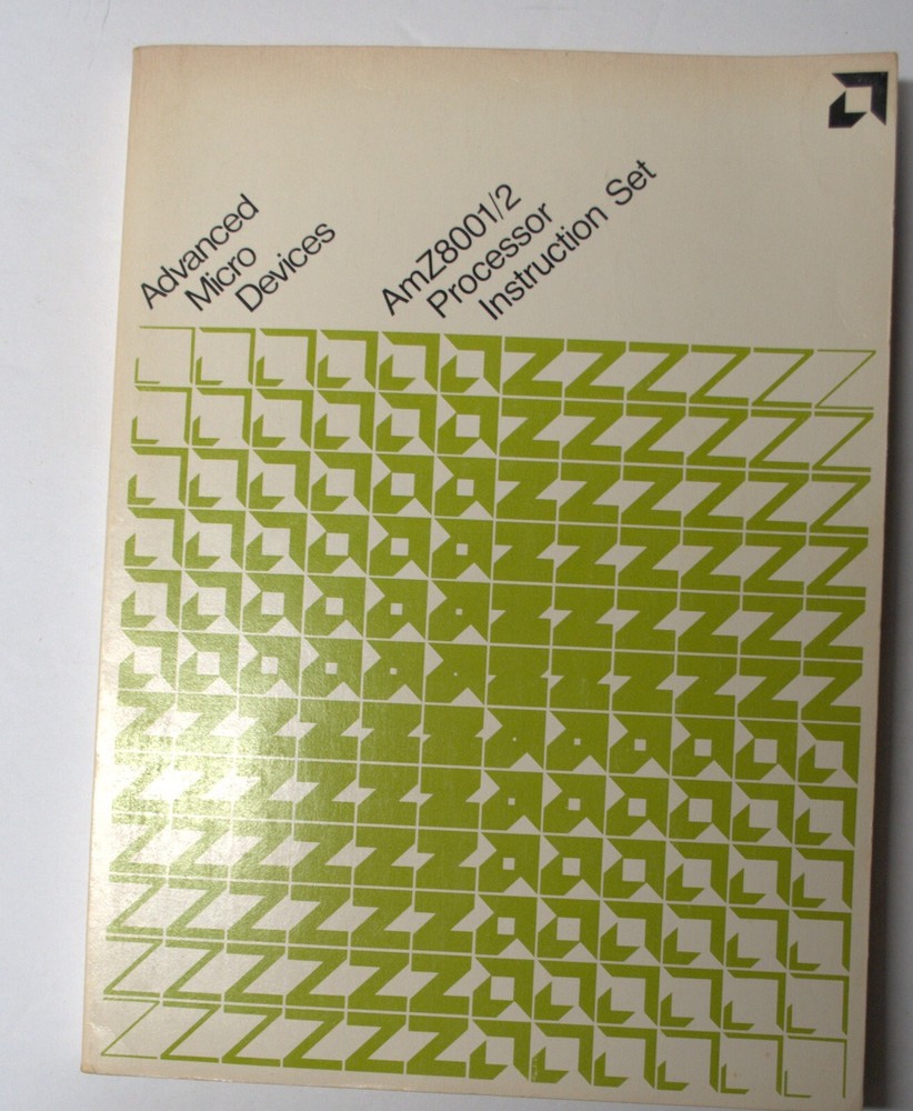 Advanced Micro Devices AMZ8001/2 Instruction Set