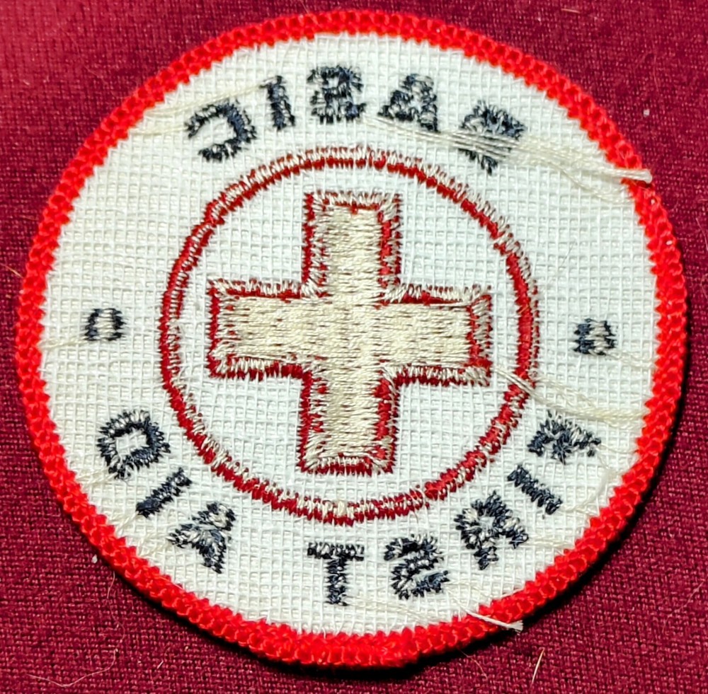 American Red Cross Basic First Aid Sew On Patch 2 3/8"