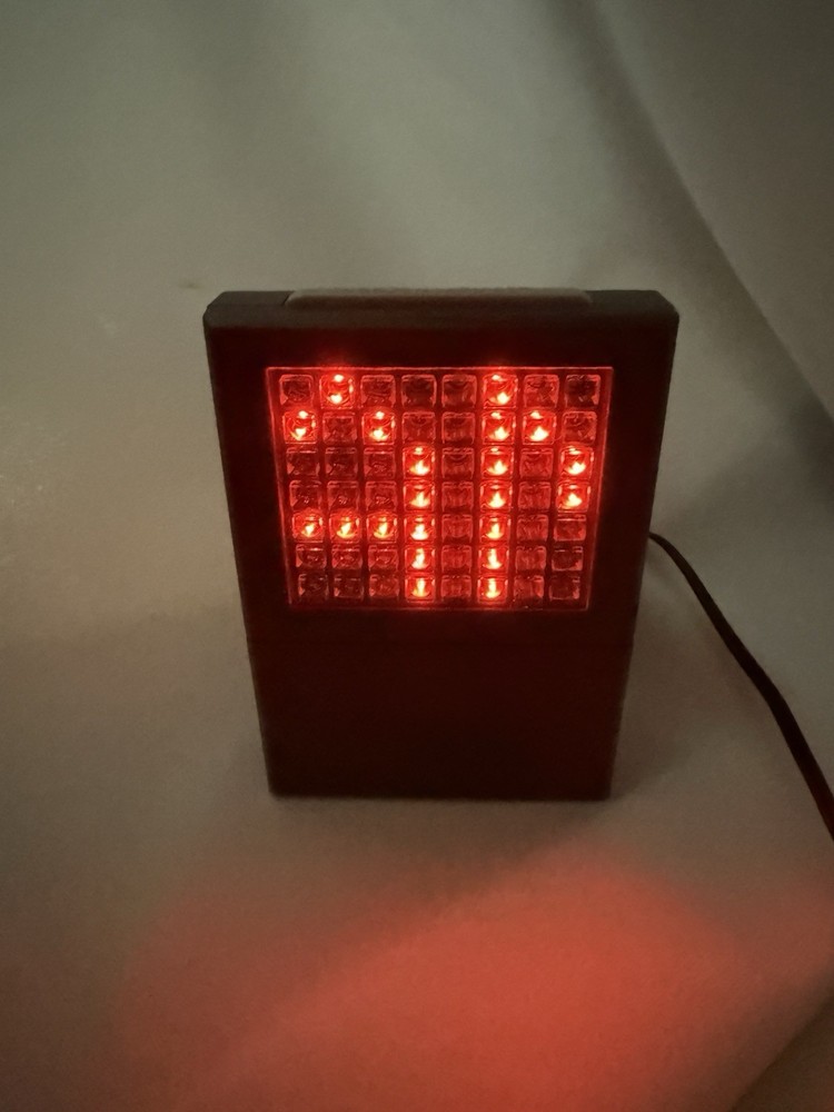 Marquee Programmable LED Scrolling Sign-Display Board 2" x 2" w/Orange Letters.