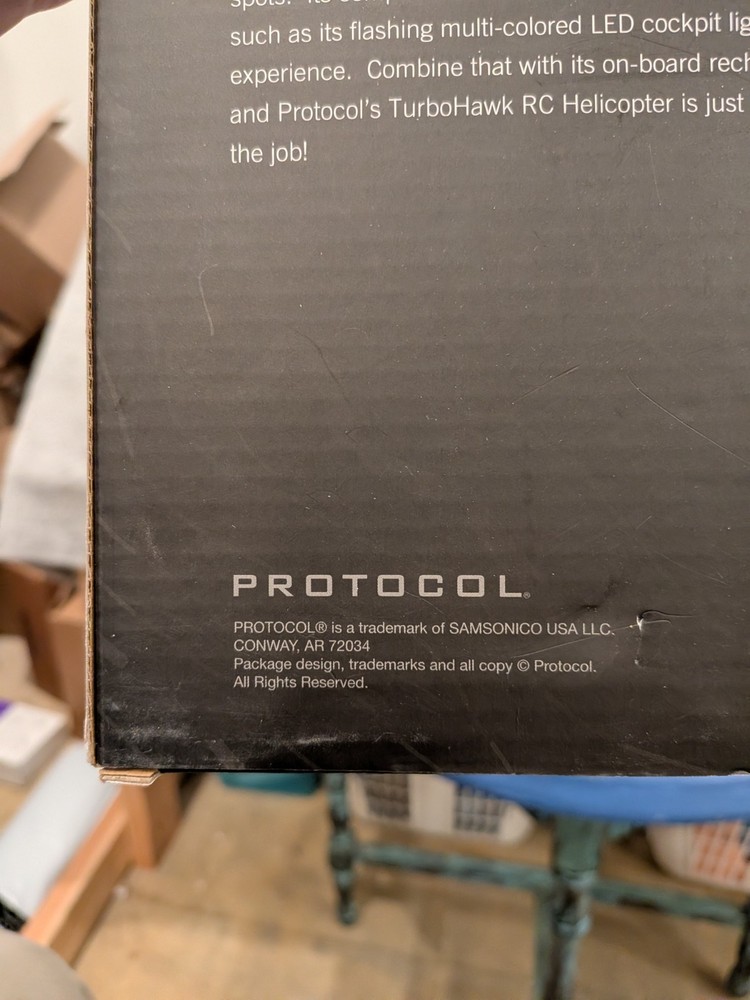 Turbohawk Protocol 3 Channel Remote Control Helicopter NIB