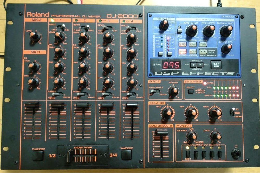 Roland DJ-2000 DJ Mixer Tested Working