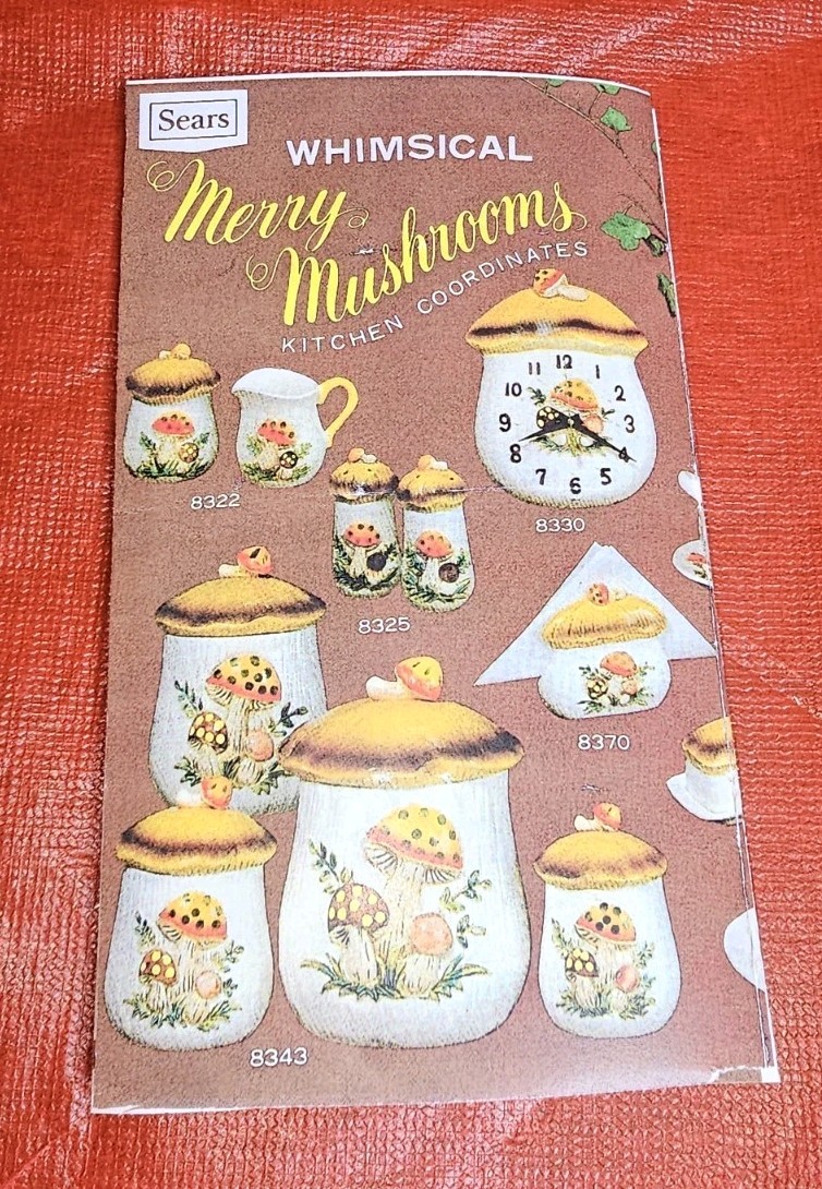 SEARS MERRY MUSHROOM PRODUCT CATALOG / FLYER /PAMPHLET COPY ORIG SIZE 10"×5.5"