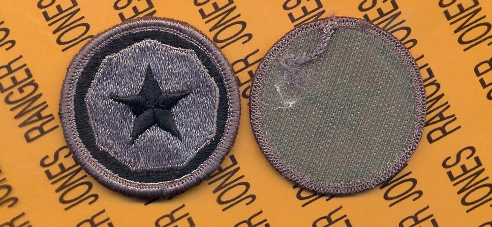 US Army 9th Logistical / Sustainment Command ACU uniform patch m/e