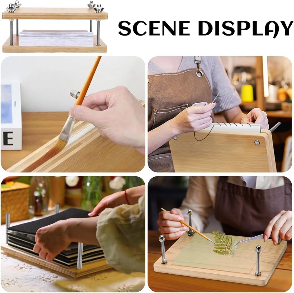 Book Press Bookbinding Tool Adjustable Paper Press For Binding Embossing