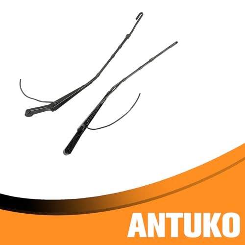 2-Pack Front Left and Right Windshield Wiper Arm Black Replacement for 2004