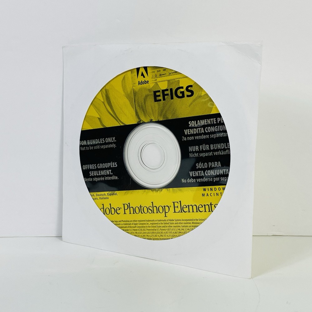 Adobe PHOTOSHOP ELEMENTS 2.0 PC-Mac with Serial Number